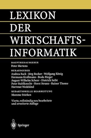 Bild des Verkufers fr Lexikon der Wirtschaftsinformatik zum Verkauf von AHA-BUCH GmbH