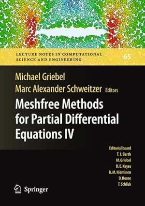 Bild des Verkufers fr Meshfree Methods for Partial Differential Equations IV zum Verkauf von AHA-BUCH GmbH