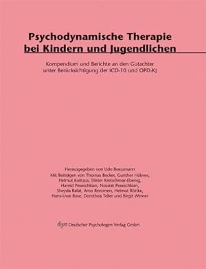 Immagine del venditore per Psychodynamische Therapie bei Kindern und Jugendlichen venduto da BuchWeltWeit Ludwig Meier e.K.