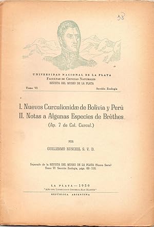 Nuevos Curculionidae de Bolivia y Perú; II- Notas a Algunas especies de Bréthes. (Ap. 7 de Col. C...