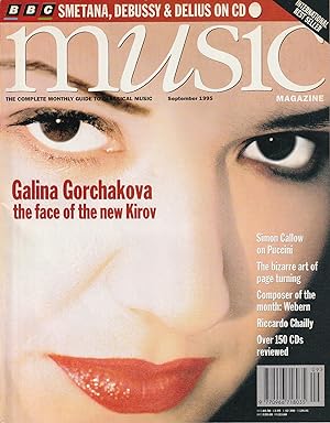 Bild des Verkufers fr BBC Music Magazine September 1995 Volume 4, Number 1 zum Verkauf von Ray Dertz