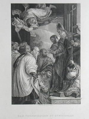 The Consecration Of St Nicholas. From the Original Picture by Paulo Veronese in The National Gall...