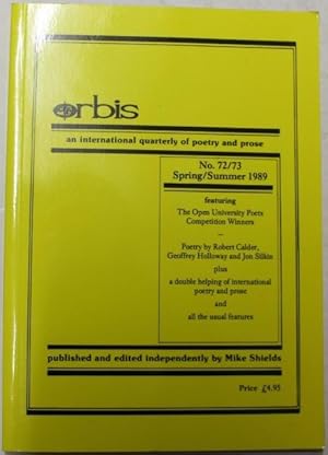 Seller image for Orbis: An International Quarterly of Poetry and Prose. No. 72/73 Spring/Summer 1989 for sale by H4o Books