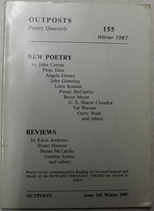 Outposts Poetry Quarterly No, 155 Winter 1987