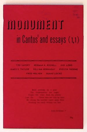 Monument in Cantos and Essays (1,1)