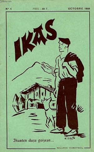 Image du vendeur pour IKAS, N 1, OCT. 1959, JKUSTEN DUZU GOIZEAN mis en vente par Le-Livre