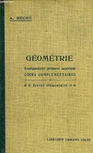 Bild des Verkufers fr GEOMETRIE zum Verkauf von Le-Livre