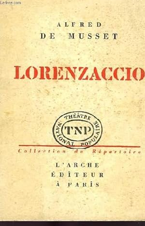 Image du vendeur pour LORENZACCIO, DRAME mis en vente par Le-Livre