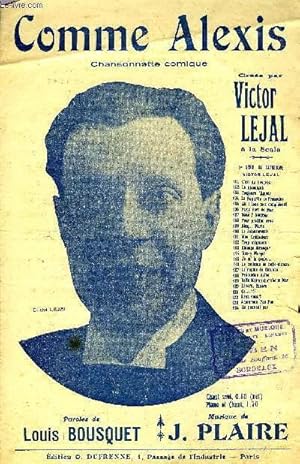 Bild des Verk�ufers f�r COMME ALEXIS zum Verkauf von Le-Livre