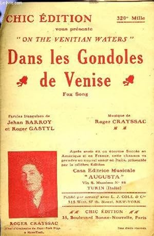 Seller image for DANS LES GONDOLES DE VENISES for sale by Le-Livre