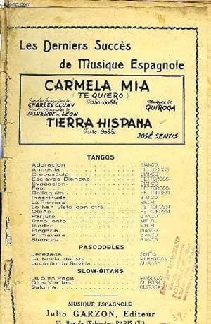 Bild des Verkufers fr CARMELA MIA / TIERRA HISPANA zum Verkauf von Le-Livre