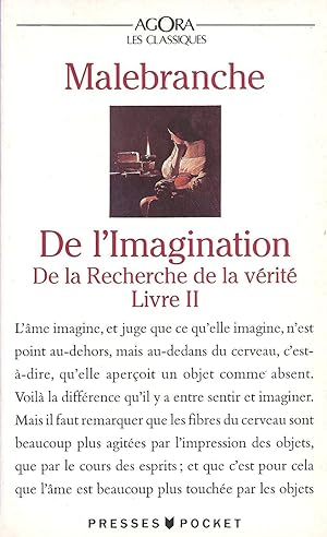 Bild des Verkufers fr De l'imagination - De la recherche de la vrit , Livre II zum Verkauf von Pare Yannick