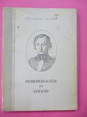 Bild des Verkufers fr Rememoracin de Chopin. zum Verkauf von Carmichael Alonso Libros