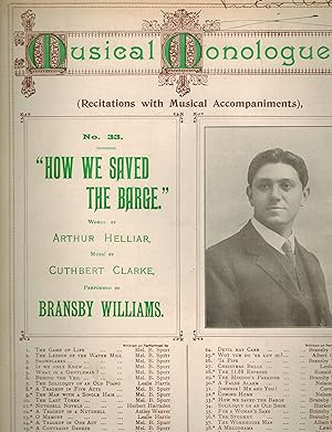 How We saved the Barge - Musicqal Monologues No. 33 - Bransby Williams Cover - Vintage Piano Shee...