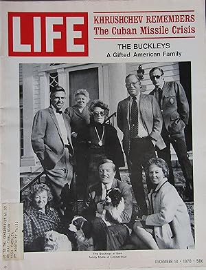 Life Magazine December 18, 1970 -- Cover: The Buckleys, A Gifted American Family