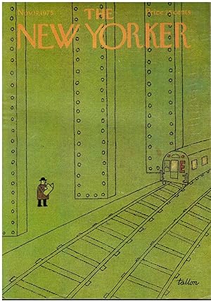 Bild des Verkufers fr The New Yorker Magazine: Nov 17, 1975 Tanhum by Isaac Bashevis Singer zum Verkauf von Bookshop Baltimore