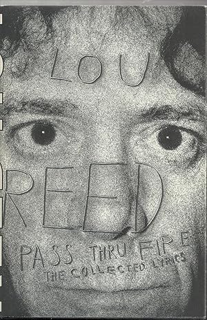 Seller image for Pass Thru Fire: The Collected Lyrics for sale by Brooklyn Rare Books