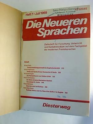 Die Neueren Sprachen. - Bd. 68 (Bd. 18 Neue Folge) / 1969 (2. Halbjahresbd.)
