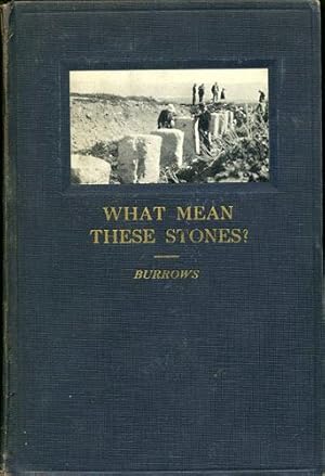 Bild des Verkufers fr What Mean These Stones? The SIgnificance of Archeology for Biblical Studies zum Verkauf von Kaaterskill Books, ABAA/ILAB