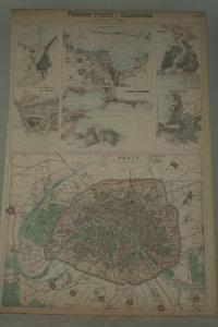 French ports & harbours, and plan of Paris.