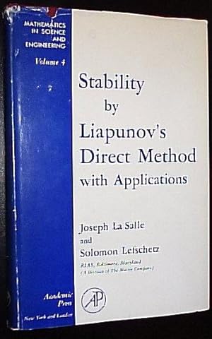 Stability By Liapunov's Direct Method with Applications by ...