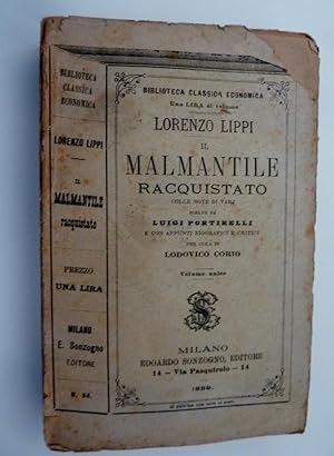 "Biblioteca Classica Economica - LORENZO LIPPI IL MALMANTILE RIACQUISTATO Colle Note sui Varj sce...