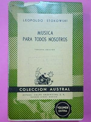 Imagen del vendedor de Msica para todos Nosotros. (Music for all of us.) a la venta por Carmichael Alonso Libros
