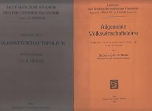 Bild des Verkufers fr Allgemeine Volkswirtschaftslehre. - Volkswirtschaftspolitik. In zwei Bnden. zum Verkauf von Antiquariat Carl Wegner