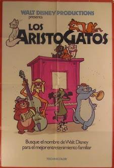 Imagen del vendedor de Los Aristogatos. Movie poster. (Cartel de la Pelcula). a la venta por Wittenborn Art Books