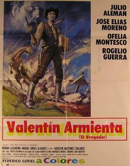 Imagen del vendedor de Valentin Armienta (El Vengador). Movie poster. (Cartel de la Pelcula). a la venta por Wittenborn Art Books