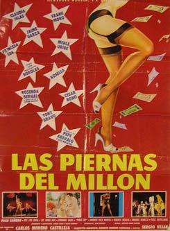 Bild des Verkufers fr Las Piernas Del Millon. Movie poster. (Cartel de la Pelcula). zum Verkauf von Wittenborn Art Books