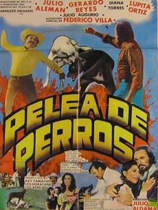 Bild des Verkufers fr Pelea de Perros. Movie poster. (Cartel de la Pelcula). zum Verkauf von Wittenborn Art Books