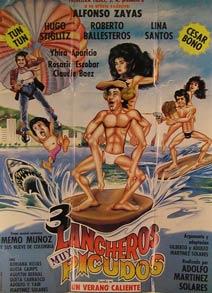 Tres Lancheros Muy Picudos. Movie poster. (Cartel de la Película).