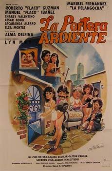 Imagen del vendedor de La Portera Ardiente. Movie poster. (Cartel de la Pelcula). a la venta por Wittenborn Art Books