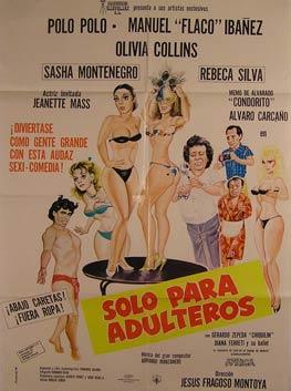 Imagen del vendedor de Solo Para Adulteros. Movie poster. (Cartel de la Pelcula). a la venta por Wittenborn Art Books