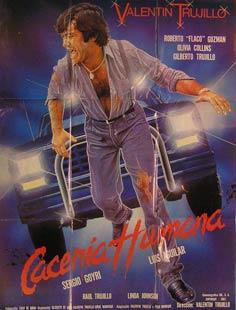 Caceria Humana. Movie poster. (Cartel de la Película).