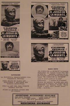 Seller image for El Juego de la Muerte. Movie poster. (Cartel de la Pelcula). for sale by Wittenborn Art Books