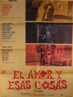 Imagen del vendedor de El Amor Y Esas Cosas. Movie poster. (Cartel de la Pelcula). a la venta por Wittenborn Art Books