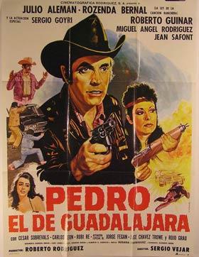 Imagen del vendedor de Pedro El de Guadalajara. Movie poster. (Cartel de la Pelcula). a la venta por Wittenborn Art Books