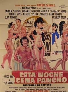 Imagen del vendedor de Esta Noche Cena Pancho. Movie poster. (Cartel de la Pelcula). a la venta por Wittenborn Art Books