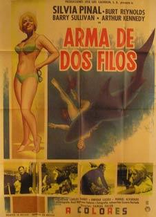 Bild des Verkufers fr Arma de Dos Filos. Movie poster. (Cartel de la Pelcula). zum Verkauf von Wittenborn Art Books