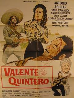 Imagen del vendedor de Valente Quintero. Movie poster. (Cartel de la Pelcula). a la venta por Wittenborn Art Books