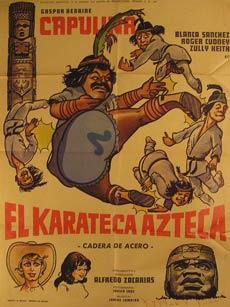 Imagen del vendedor de El Karateca Azteca. Movie poster. (Cartel de la Pelcula). a la venta por Wittenborn Art Books