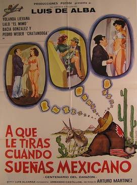 Immagine del venditore per A Que le Tiras Cuando Suenas Mexicano. Movie poster. (Cartel de la Pelcula). venduto da Wittenborn Art Books