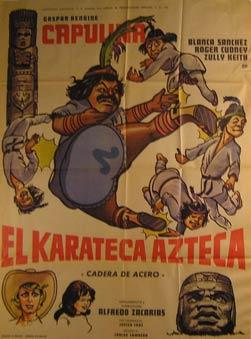 Imagen del vendedor de El Karateca Azteca. Movie poster. (Cartel de la Pelcula). a la venta por Wittenborn Art Books