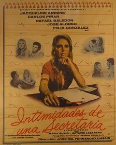 Imagen del vendedor de Intimidades de una Secretaria. Movie poster. (Cartel de la Pelcula). a la venta por Wittenborn Art Books