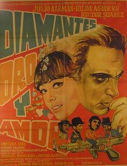 Imagen del vendedor de Diamantes Oro y Amor. Movie poster. (Cartel de la Pelcula). a la venta por Wittenborn Art Books