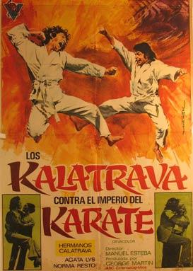 Imagen del vendedor de Los Kalatrava Contra el Imperio del Karate. Movie poster. (Cartel de la Pelcula). a la venta por Wittenborn Art Books