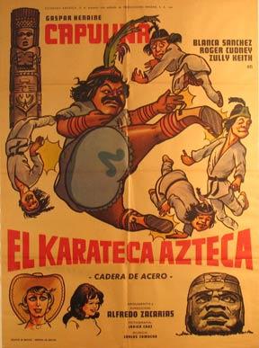 Imagen del vendedor de El Karateca Azteca. Movie poster. (Cartel de la Pelcula). a la venta por Wittenborn Art Books