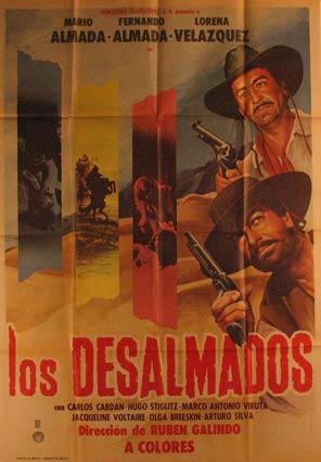 Imagen del vendedor de Los Desalmados. Movie poster. (Cartel de la Pelcula). a la venta por Wittenborn Art Books